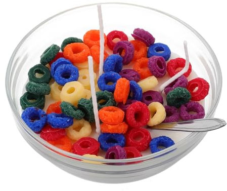 EXQUIMEUBLE Bowl Scented Candle Metal Spoon Soy Wax Home Decor Photography Accessory