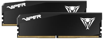 Patriot Viper Elite 5 Ultra Gaming DDR5 RAM 32GB (2X16GB) 6400MT/s CL32 1.4v UDIMM Desktop Gaming Memory Kit Compatible with Intel XMP AMD Expo - VEU532G6432K
