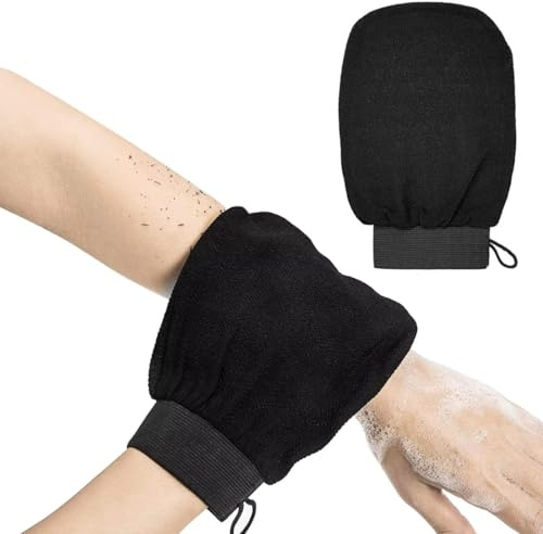 Guante Exfoliante Corporal,1 Pieza, Básico en rutinas de autobronceado,Elimina las Células Muertas de la piel exfoliantes Exfolia,Mejora la circulación