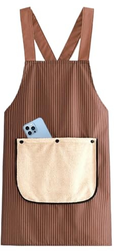 Tablier de chef – Tablier résistant à l'huile | de poche – Sangle croisée réglable, design de cuisson, barbecue, peinture, lave-vaisselle, cuisine, utilisation pour homme et femme
