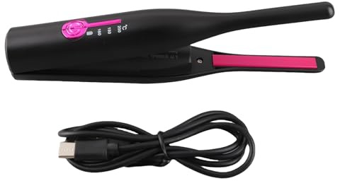 Fer plat mince crayon, Mini lisseur à chaleur rapide, utilisation sans fil, lisseur pour cheveux courts, coiffure de voyage quotidienne