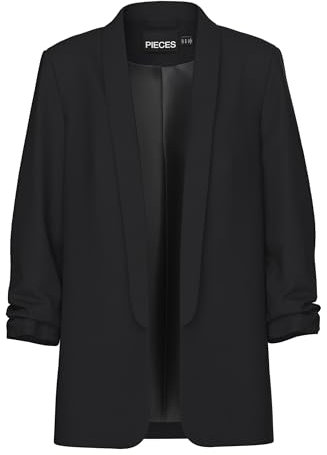 PIECES Pcboss 3/4 Blazer Noos, Blazer Donna, Nero (Black Black), XL