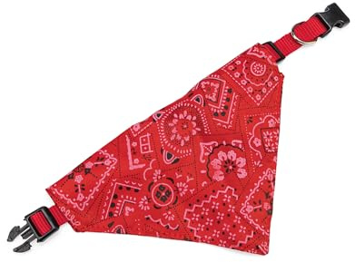 Karlie Halsband mit Halstuch, Nylon, Rot, 22-35x1 cm