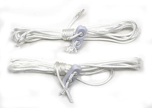 fiXte Bathroom Light Pull Cords Switch Replacement String Spare - Cords Only (Pack of 2)