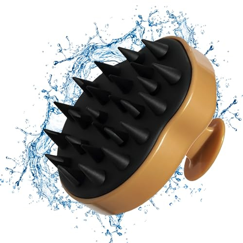 ASAB Scalp Massage Brush | Scalp Massager Shampoo Brush | Soft and Gentle Silicone Bristles for Hair Care | Scalp Exfoliator for Dry and Wet Hair | Removes Dandruff | Ergonomic Design