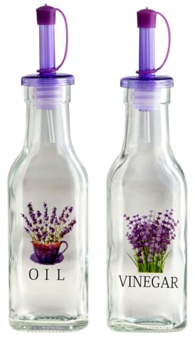 BY SIGRIS ORIGEN Home Decor Huilier 2U Ustensiles | Huilier transparent - 20 x 5 x 5 cm