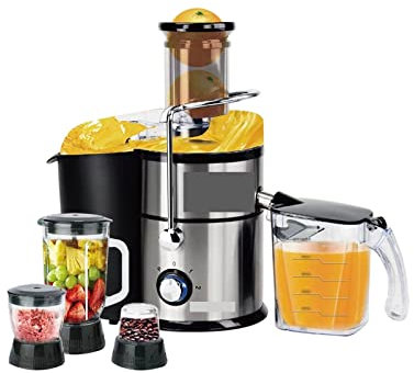 JINZBO 1L 4 IN1 Estrattore Spremiagrumi Elettrico Macchina 1000W Ad Alta Potenza velocità Multifunzione Verdura Carne Succo di Frutta Frullatore