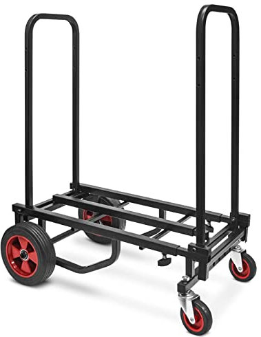 POCDOKYZ Carro Ajustable 8 en 1, Carro de Plataforma de 4 Ruedas para Trabajo Pesado, Carro de Transporte Familiar, Duradero y Plegable, Adecuado para Acampar, Mudarse, Mover Flores, Mover Leña