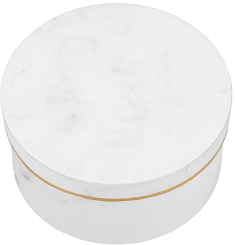 WESIEVYA Runde Blumenstrauß-verpackungsbox Aus Marmor Geschenkbox Für Blumenarrangements Dekorative Blumenschachtel Für Geburtstage Hochzeiten Feiertage Kleine Und Vielseitig
