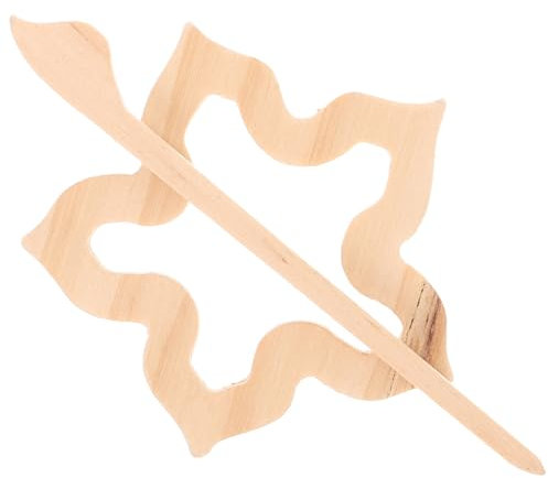 Holibanna Broche Bois Décorative Pour Vêtements Épingle Chic Pour Noël Accessoire Bois Décoration De Châle Et Pull Couleur Aléatoire Original