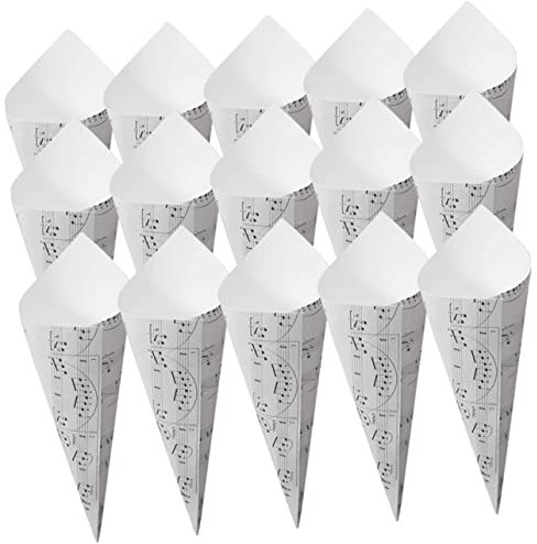 ADOCARN 50stücke Papierblumen Hochzeitsdeko Mit Notenmotiv Blumenverpackung Für Konfetti Und Sträuße Für Feiern Und Veranstaltungen