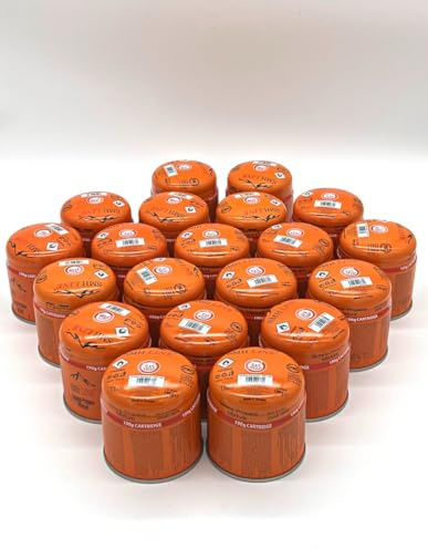 SMH LINE® 6X 10x 20x 36x 190g Butan Stechkartusche Universal Gaskartuschen mit Sicherheitsventil Bunsenbrenner Gas Propan Mix Campingkocher Gaskocher Gasheizung Brenner Gas-Stop-System