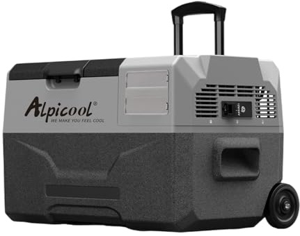 Alpicool ECX30 30L Portable Compressor DC Car Fridge for Camping, Battery not included