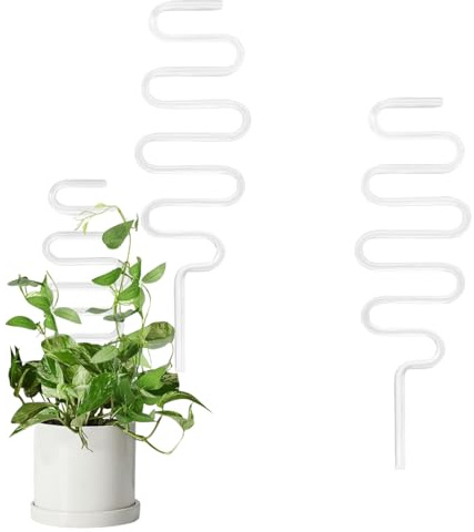 Rankgitter für Zimmerpflanzen – 2 Metallhalter, dekorative feste Stütze, langlebiger, stabiler Rahmen, gut verarbeitetes, einfach zu installierendes Design | Ideal für Weinreben, Efeu, Blumenpflanzen,