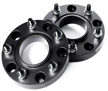 Spurverbreiterungen Für Dodge Für Ram 1500 (2012–2018) Flanschplatte T6-7075 Radnabenverbreiterung Aluminium 2/4 Stück 5x139,7 77,8 M14x1,5 5-Loch Spürverbreiterungsatz(2pcs 25mm)