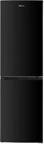 Teknix STF1725B Freestanding 50/50 Fridge Freezer, Compact 250L Capacity, Adjustable Temperature Control and Legs, Reversible Doors, Efficient LED Light, 4 Star Freezer Rating - in Black