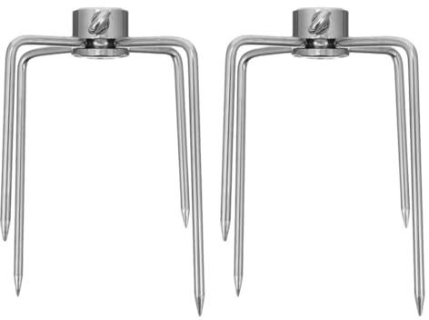 NIYANGLE Forchette per Carne da Girarrosto in Ferro Placcato, Set 2 Pezzi per Barbecue all’Aperto, Accessori per Grigliate e Spiedo, Lavabili in Lavastoviglie, Adatte a Campeggio