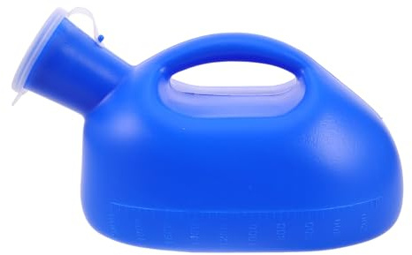 ARTIBETTER Orinatoio Portatile Maschile da Viaggio 2000ml Tappo Anti-perdita in Plastica Resistente, Vasino per Anziani e Pazienti Allettati, Contenitore Compatto per Urina Uso Esterno e