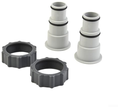 Ersatz-Schlauchadapter-Set mit Manschette für Intex Pumpe für Gewindeanschlüsse adaptiert Schläuche für Intex Filterpumpen 4000, 2500 und 1500 GPH