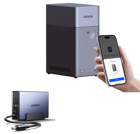 UGREEN NASync DH2300 NAS a 2 alloggiamenti con 72W DC UPS