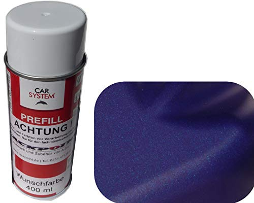 Spraydose 400ml 1K Autolack Nacht Blau Metallic Matt kein Klarlack Tuning Trend