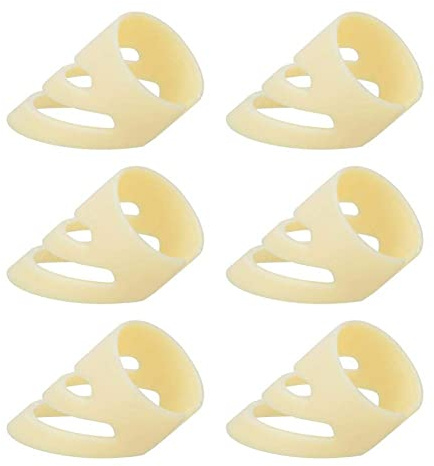 Bnineteenteam 6Pcs Guitar Finger Picks Finger Plektrum Thumb Pick für Steel String Guitars und Classic Guitars