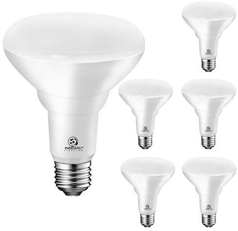 Energetic LED Flood Light Bulbs BR30, 65W Equivalent, Dimmable, Daylight 5000K, Indoor Flood Lights for Recessed Cans, 6 Pack