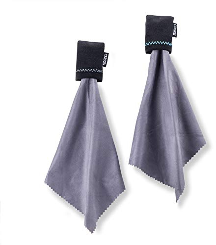 Carson Stuff-It Go mikrofiberlinsduk rengöringssystem – 2-pack (SN-10AM), svart