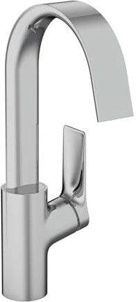 Hansgrohe Vivenis, Mitigeur monocommandé pour lavabo 210 avec Bec pivotant sans vidage, saillie 139 mm, 75032, Coloris: Chrome - 75032000