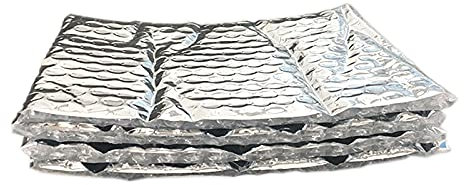 Yimihua Aluminium Vapour Barrier,Waterproof Foil Membrane Bubble Foil Insulation 4mm, Heat Reflective, for Attic, Garage, Shed, Hutch, Kennel, Campervan, Greenhouse(Size:1m*30m)