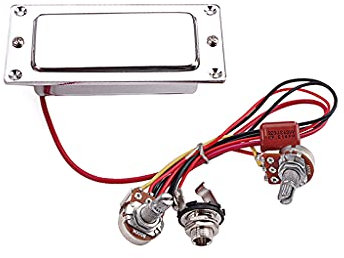 Alnicov Humbucker-Humbucker, vorverdrahtet, mit 500 K Lautstärkeregler, für E-Gitarre