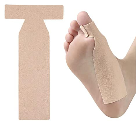 Xemz Big Toe Straightener Turf Strap, 5 Pcs Elastic Toes Wrap Athletic Tape, Big Toe Brace Strap Bunion Pain Relief Precut Kinesiology Tape for Women Men Hallux Valgus Bunion Corrector Tapes
