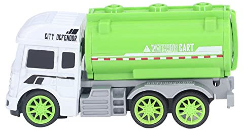 VGEBY Müllwagen-Spielzeug, Modell-Trägheitsgleiten Kultivieren Sie die Umwelterziehung Kunststoff-Trägheits-Hygienefahrzeug für Jungen(Sanitärfahrzeug (Wassertanker)) Kunsthandwerkliches Spielzeug