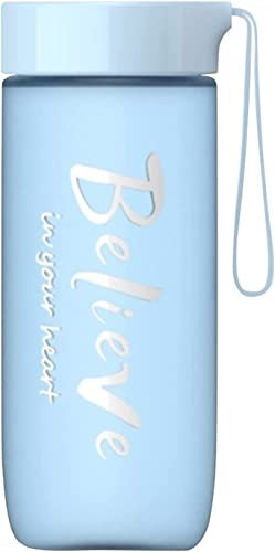 Sportflasche Trinkflasche Kunststoff-Wasserbecher, Bereifter Tragbarer Becher, Niedlicher Sport, Transparenter, Bereifter Raumbecher, Anti-Drop-Mischbecher Wasserflasche Trinkflaschen Wasserflaschen