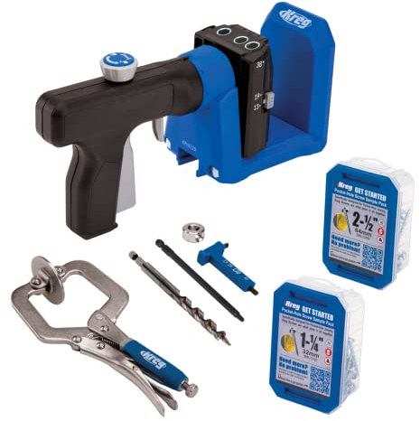Kreg Pocket-Hole Jig 520PRO - La plantilla más versátil para taladrar agujeros con precisión, con revestimiento antideslizante y mango giratorio 360