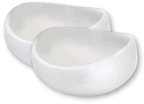Steelite Resin Display Serving Bowl, Kenny Mack Scoop Round Server for Food Buffet Presentation Fruit Salad Pasta, Commercial Foodservice Restaurant Hotel Use, 9.5 by 5, 3.25 Qt, Shell White, 2 Pcs