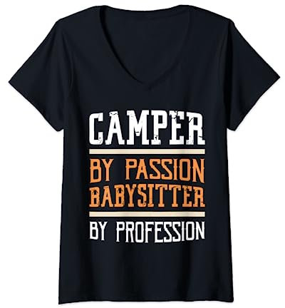 Womens Sie sind nicht von mir Ich bin die Nanny Baby Dummy V-Neck T-Shirt