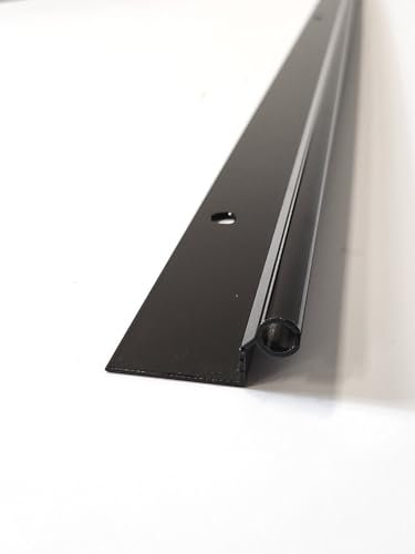 Awning C rail T5 T6 LWB SWB 1 piece drilled holes various sizes powder coated 280 cm (LWB), Black