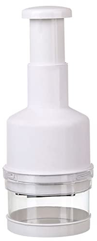 Food Chopper Vegetable Chopper Onion Chopper Garlic Chopper Hand Chopper for Vegetables Hand Vegetable Chopper Nut Chopper Dishwasher Meat (White, One Size)