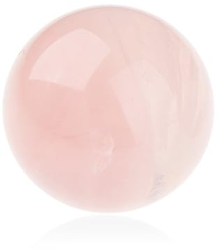 NKlaus Cuarzo rosa natural 40mm forma esférica piedra preciosa curación armonía y amor 14918