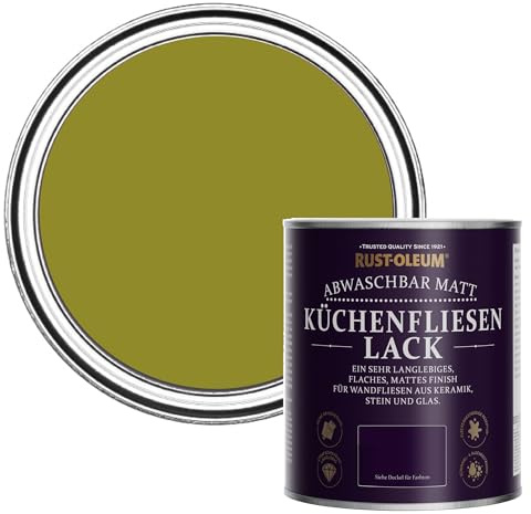 Rust-Oleum abwaschbare Küchenfliesenlack in grün mit Matt Finish - Olive 750ML