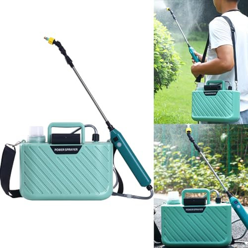 Starnearby Spruzzatore Elettrico da Giardino 5L, Nebulizzatore a Pressione Giardino Ricaricabile 2400mAH, Pompa Irroratrice a Spalla, Irroratore Elettrico per Irrigazione, Fertilizzazione