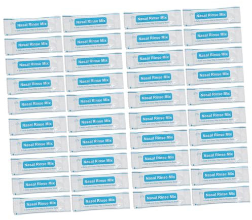 BCOATH Sobres De Sal Para Lavado Nasal 80 Unidades Solución Salina Sin De Rápida Disolución Cuidado Nasal Limpio y Saludable Para Viaje Oficina Uso Diario Adultos y Niños