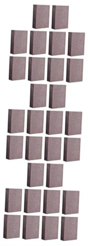 FRCOLOR 3 Juegos Toallita Limpiadora Mágica Esponjas De Lijado De Cocina Fregador De Platos Depurador De Arena Oxidada Esponja para Lavar Esponja Plato Limpio Brown Corundo 10 Uds * 3