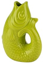 Gift Company Monsieur Carafon, Fisch, Vase, XS, Lime, 0,2 Liter, 9,5x13x6cm