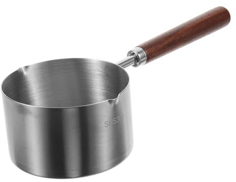 MUCKLILY Olla Para Salsa Con Vertedor De Cacerola Pequeña Antiadherente Para Cocinar Aceite y Leche Para Restaurante y Cocina Patrón Aleatorio