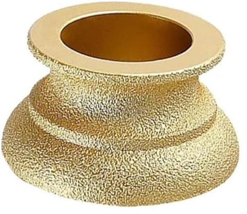 QIAOG Meule diamantée brasée sous Vide, Profil abrasif for marbre, Granit, Disque en carbure, métal, tungstène, Acier, Fraise