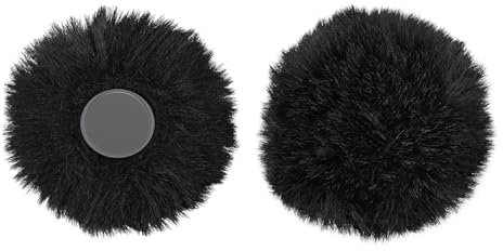 Geekria for Creators - Parabrezza peloso compatibile con microfono wireless Hollyland Lark M2, protezione antivento DeadCat, copertura lanugine per parabrezza, riduzione del rumore del vento (nero