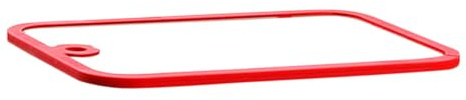 JECOMPRIS Planche à Découper Facile à Nettoyer et Anti-déformation Rectangulaire Rouge en Verre Trempé Cuisine Préparation des Fruits