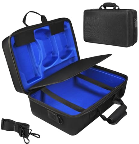 LVKAYCE Carrying Case Compatible with PS5 SLIM 2023, Hard Shell Travel Storage Bag, Organizer Protective Cases for Play Station 5 Slim Console Controllers Headset and Gaming Accessories